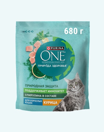 Корм сухой для взрослых кошек PURINA ONE 
