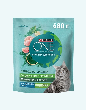 Корм сухой для взрослых кошек PURINA ONE