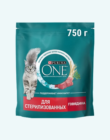Корм сухой для взрослых кошек PURINA ONE 