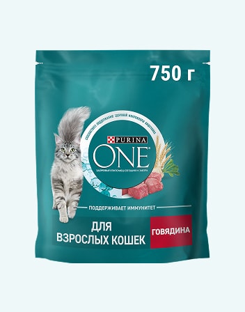 Корм сухой для взрослых кошек PURINA ONE 