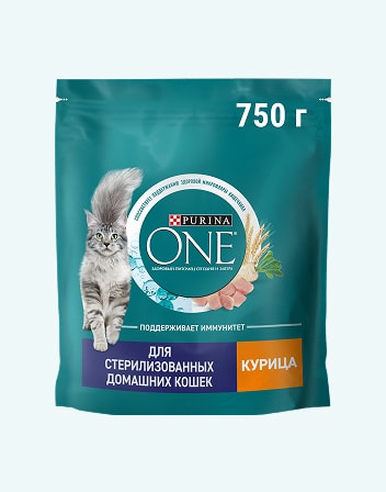 Корм сухой для взрослых кошек PURINA ONE 