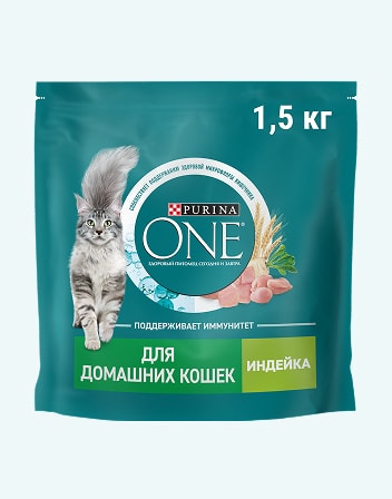 Корм сухой для взрослых кошек PURINA ONE 