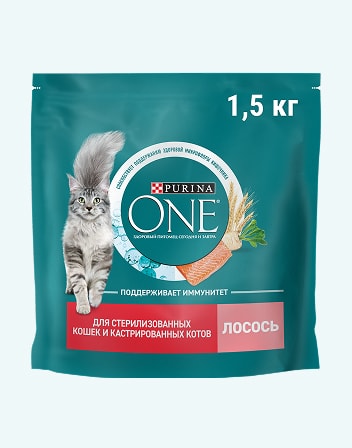 Корм сухой для взрослых кошек PURINA ONE 