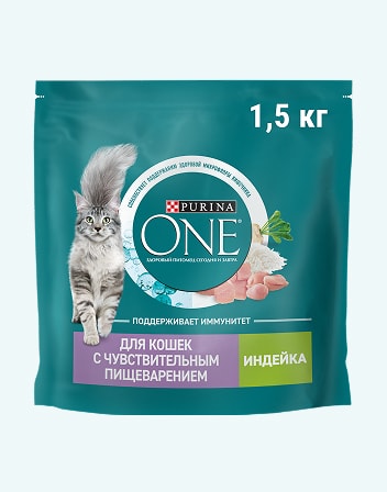 Корм сухой для взрослых кошек PURINA ONE 