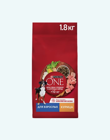 Корм сухой для взрослых собак PURINA ONE 