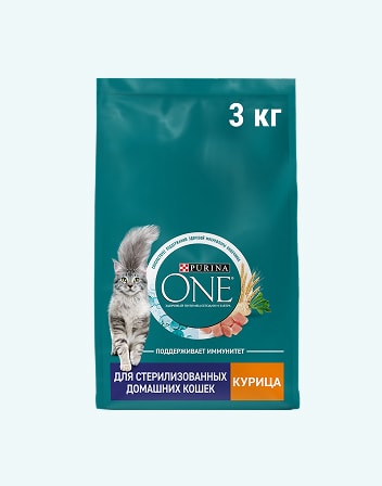 Корм сухой для взрослых кошек PURINA ONE 