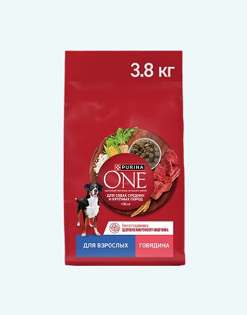 Корм сухой для взрослых собак PURINA ONE 