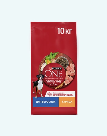 Корм сухой для взрослых собак PURINA ONE 